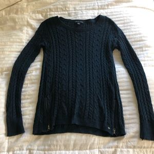 Navy knit sweater